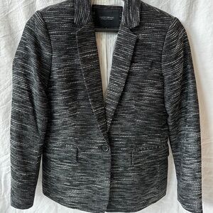 Lucky Brand Blazer Black with white and silver size 2